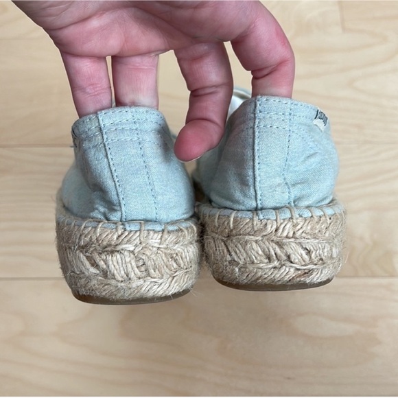 Soludos Watermelon Chambray Espadrilles Size 9 - Picture 5 of 9